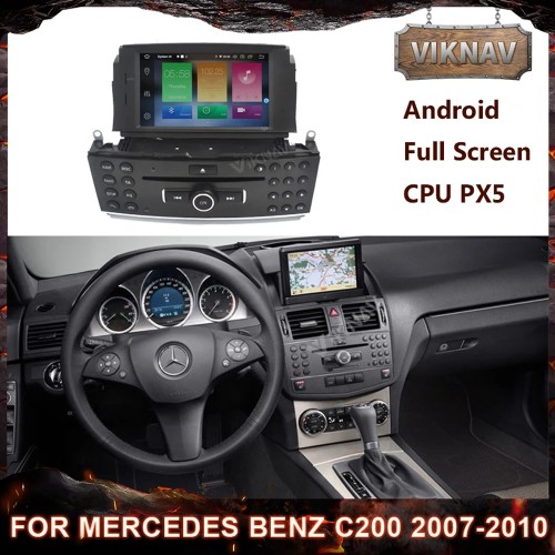 Android PX5 auto Car Radio For Mercedes Benz C200 C180 W204 2007-2010 Multimedia Player GPS Navigation Stereo Recorder(128GB)