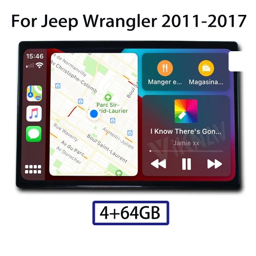 Auto Stereo GPS Navigation For Jeep Wrangler 2011-2017 Android Auto Vertical Screen Car Radio Multimedia Stereo Player Head Unit(64GB)