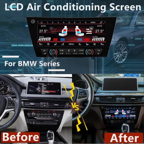 Viknav Car Climate Control For BMW X5 F15 X6 F16 2014-2019 AC Panel Touch Board LCD Digital Dashboard Air Conditioning Screen