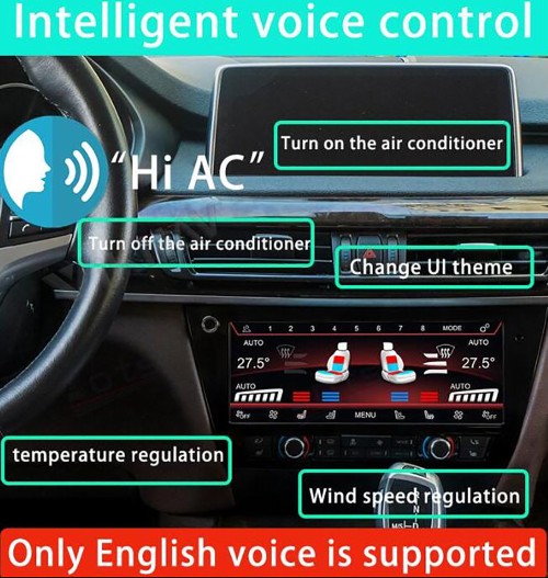 Viknav Car Climate Control For BMW X5 F15 X6 F16 2014-2019 AC Panel Touch Board LCD Digital Dashboard Air Conditioning Screen