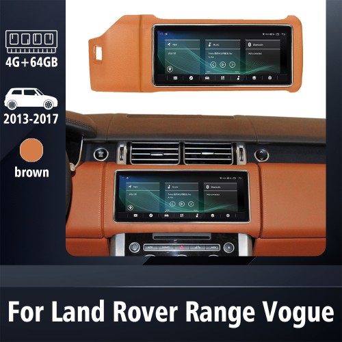 12.3 Inch Touch Screen Car Radio For Land Rover Range Rover Vogue L405 2013-2017 Multimedia Player GPS Navigation Head Unit (Brown 64GB)
