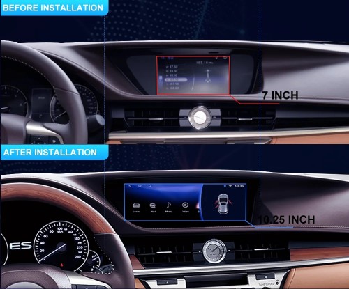 10.25 inch Android Car Multimedia DVD Player For Lexus ES ES300 ES250 ES350 ES300h 2014-2017 GPS Navigation CAR Radio Player(64GB)