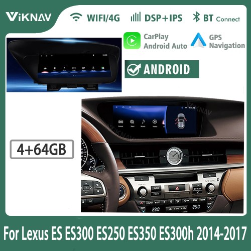 10.25 inch Android Car Multimedia DVD Player For Lexus ES ES300 ES250 ES350 ES300h 2014-2017 GPS Navigation CAR Radio Player(64GB)