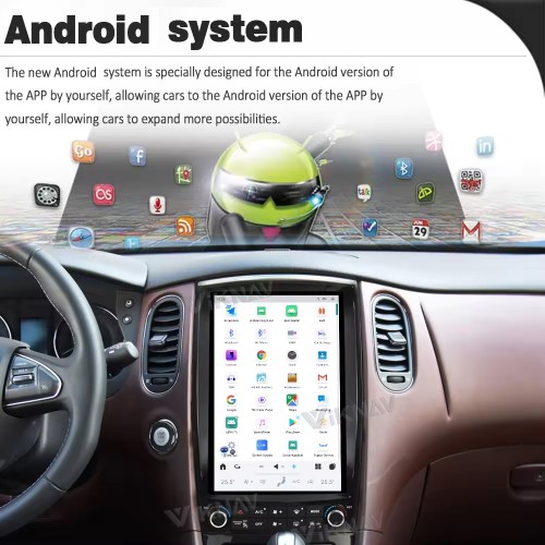 Android Car GPS Navigation For Infiniti QX50 EX25 2010-2017 Car Radio Latest System Stereo Recorder Wireless Carplay Head Unit(64GB)
