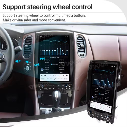 Viknav Android Car GPS Navigation For Infiniti QX50 EX25 2010-2017 Car Radio Latest System Stereo Recorder Wireless Carplay Head Unit(128GB)