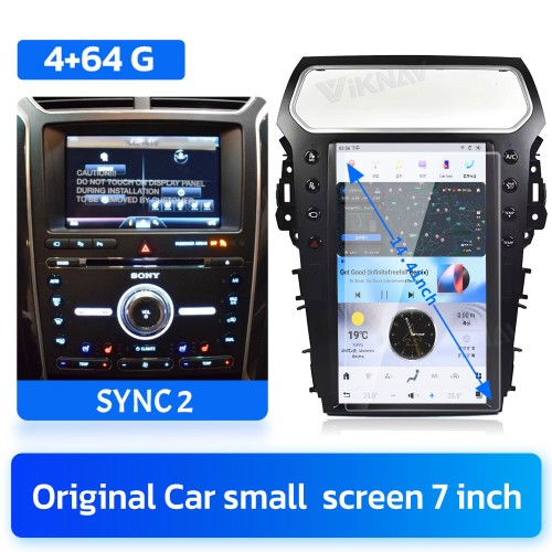 Viknav For Ford Explorer 2011-2019 Multimedia car radio GPS navigation android head unit stereo player carplay(s2 64GB)