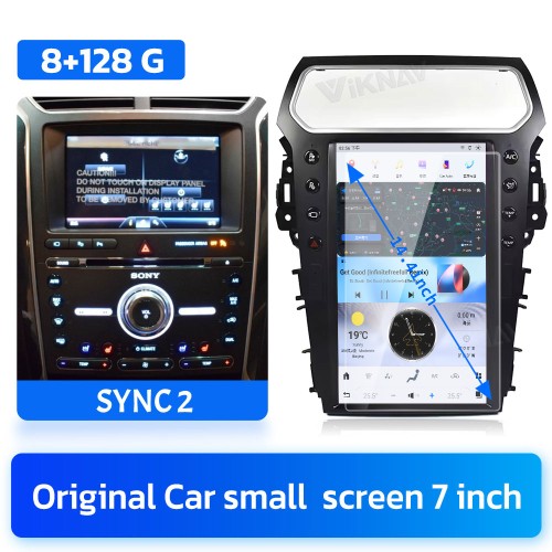 Viknav For Ford Explorer 2011-2019 Multimedia car radio GPS navigation android head unit stereo player carplay(s2 128GB)
