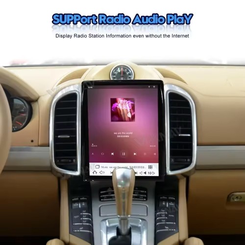 Viknav Android Auto For Porsche Cayenne 2011-2016 Vertical Screen 10.4inch Wireless Carplay Car GPS Navigation Radio Multimedia Video player Head Unit （64GB）