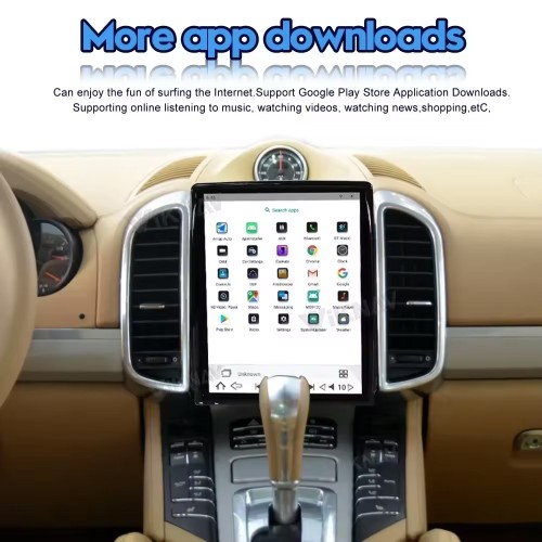 Viknav Android Auto For Porsche Cayenne 2011-2016 Vertical Screen 10.4inch Wireless Carplay Car GPS Navigation Radio Multimedia Video player Head Unit （64GB）