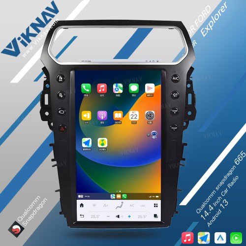 Viknav For Ford Explorer 2011-2019 Multimedia car radio GPS navigation android head unit stereo player carplay(s3 128GB)
