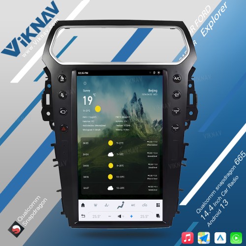 Viknav For Ford Explorer 2011-2019 Multimedia car radio GPS navigation android head unit stereo player carplay(s3 128GB)