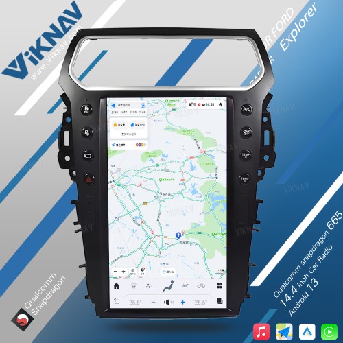 Viknav For Ford Explorer 2011-2019 Multimedia car radio GPS navigation android head unit stereo player carplay(s3 128GB)
