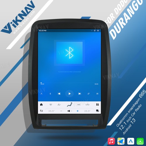 VIKNAV Touch Screen Car Radio For Dodge Durango 2011-2013 Android Auto Carplay GPS Navigation Multimedia Stereo Player Head Unit(64GB)