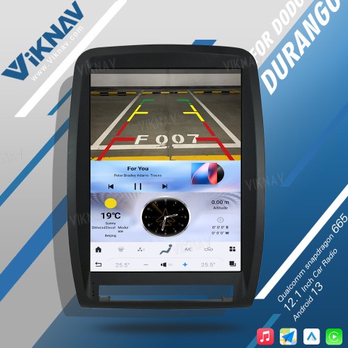 VIKNAV Touch Screen Car Radio For Dodge Durango 2011-2013 Android Auto Carplay GPS Navigation Multimedia Stereo Player Head Unit(64GB)