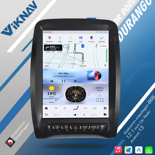 VIKNAV 12.1inch Android Auto car radio For Dodge Durango 2014-2016 Carplay touch screen GPS Navigation Multimedia player head unit(64GB)