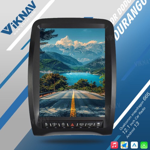 VIKNAV 12.1inch Android Auto car radio For Dodge Durango 2014-2016 Carplay touch screen GPS Navigation Multimedia player head unit(64GB)