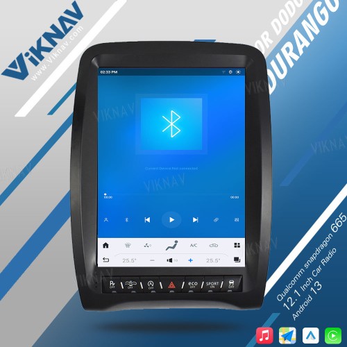 VIKNAV 12.1inch Android Auto car radio For Dodge Durango 2014-2016 Carplay touch screen GPS Navigation Multimedia player head unit(64GB)