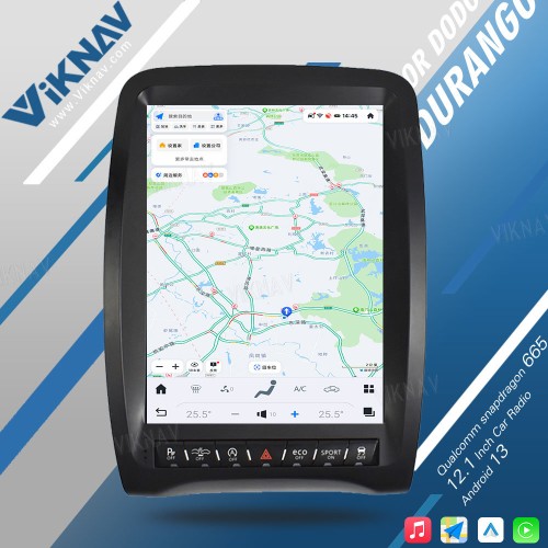 VIKNAV 12.1inch Android Auto car radio For Dodge Durango 2014-2016 Carplay touch screen GPS Navigation Multimedia player head unit(64GB)