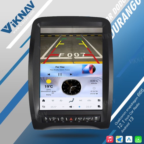 VIKNAV 12.1inch Android Auto car radio For Dodge Durango 2014-2016 Carplay touch screen GPS Navigation Multimedia player head unit(64GB)
