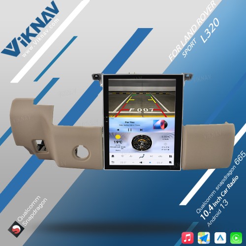 Viknav Car Radio For Range Rover Sport L320 2009-2013 Android Carplay GPS Navigation Multimedia Stereo Video Player Head UNIT (Beige-Bosch-64GB)