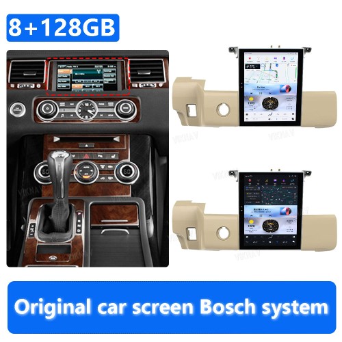 Viknav Car Radio For Range Rover Sport L320 2009-2013 Android Carplay GPS Navigation Multimedia Stereo Video Player(Beige-Bosch-128GB)