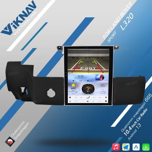 Viknav Car Radio For Range Rover Sport L320 2009 -2013 Android Carplay GPS Navigation Multimedia Stereo Video Player(Black-Denso-64GB)