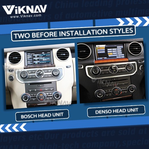 Viknav Car Radio For Land Range Rover Discovery 4 2011-2013 Touch Screen wireless Carplay GPS Navigation Multimedia player(Denso-128GB)