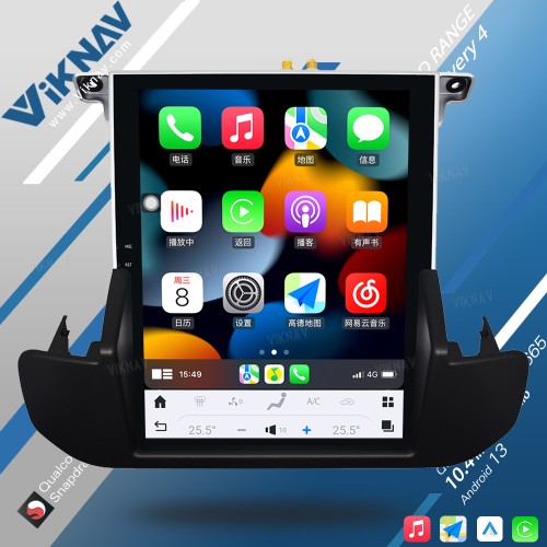 Viknav Car Radio For Land Range Rover Discovery 4 2011-2013 Touch Screen wireless Carplay GPS Navigation Multimedia player(Denso-128GB)
