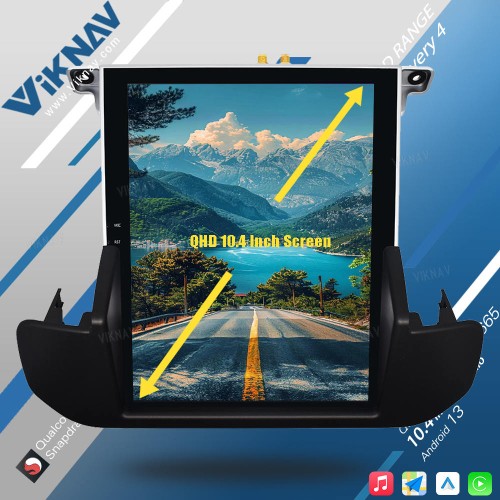 Viknav Car Radio For Land Range Rover Discovery 4 2011-2013 Touch Screen wireless Carplay GPS Navigation Multimedia player(Denso-128GB)