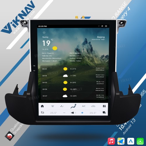 Viknav Car Radio For Land Range Rover Discovery 4 2011-2013 Touch Screen wireless Carplay GPS Navigation Multimedia player(Denso-128GB)
