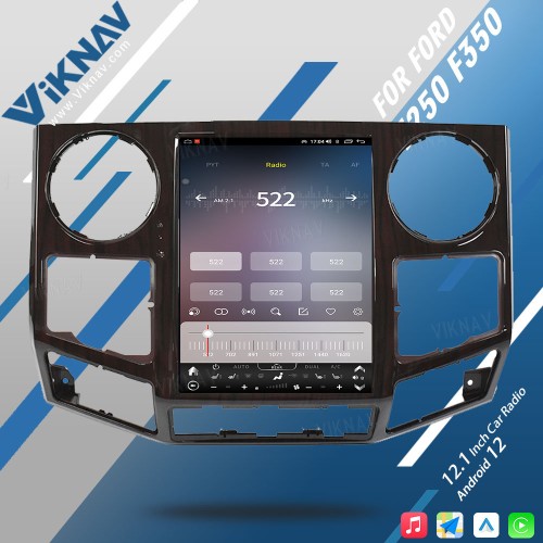 VIKNAV 12.1 Inch For 2008-2016 Ford F250 F350 Car Stereo Radio GPS Navigation Carplay Multimedia Player Wireless Carplay -64GB