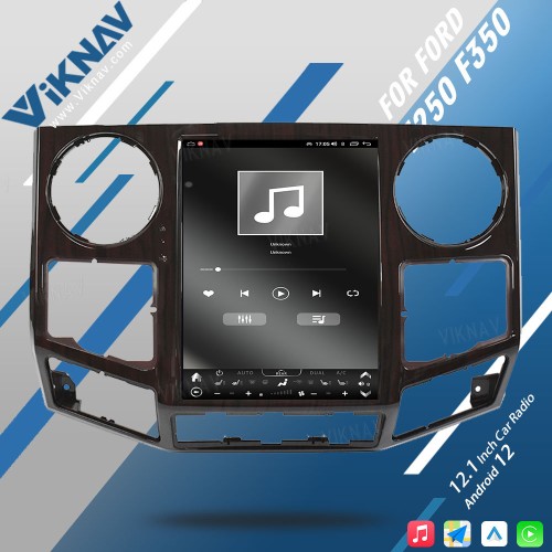 VIKNAV 12.1 Inch For 2008-2016 Ford F250 F350 Car Stereo Radio GPS Navigation Carplay Multimedia Player Wireless Carplay -64GB