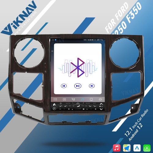 VIKNAV 12.1 Inch For 2008-2016 Ford F250 F350 Car Stereo Radio GPS Navigation Carplay Multimedia Player Wireless Carplay -64GB