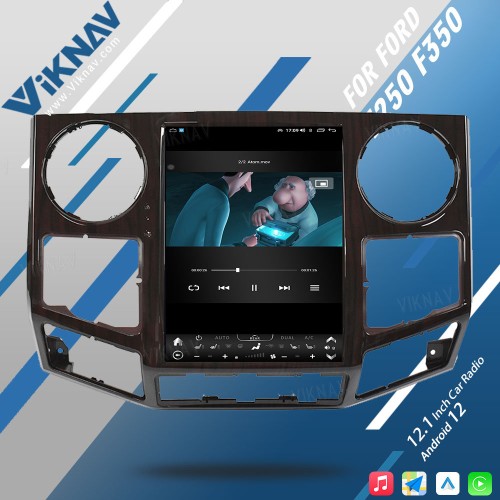 VIKNAV 12.1 Inch For 2008-2016 Ford F250 F350 Car Stereo Radio GPS Navigation Carplay Multimedia Player Wireless Carplay -64GB