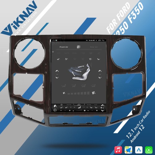 VIKNAV 12.1 Inch For 2008-2016 Ford F250 F350 Car Stereo Radio GPS Navigation Carplay Multimedia Player Wireless Carplay -64GB