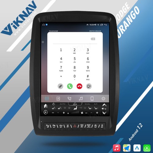 VIKNAV  Android Car Stereo Radio For Dodge Durango 2011-2020 HD Touch Screen 8G GPS Navigation Multimedia Player Head Unit  (64GB)