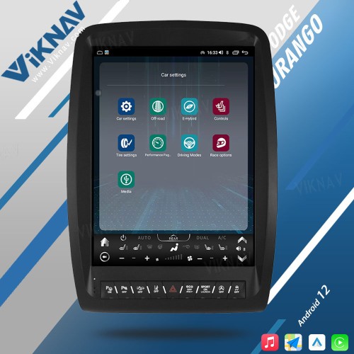VIKNAV  Android Car Stereo Radio For Dodge Durango 2011-2020 HD Touch Screen 8G GPS Navigation Multimedia Player Head Unit  (64GB)