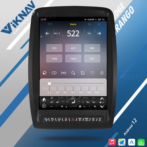 VIKNAV  Android Car Stereo Radio For Dodge Durango 2011-2020 HD Touch Screen 8G GPS Navigation Multimedia Player Head Unit  (64GB)