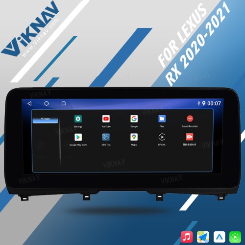 Viknav Android Auto Car Radio For LEXUS RX 2020-2021 Vertical Screen wireless Carplay GPS Navigation Multimedia Video Player Head Unit(128GB)
