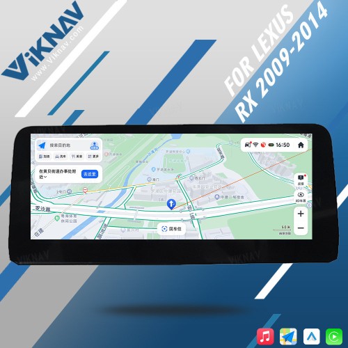 Viknav Android Auto Car Radio For LEXUS RX 2009-2014 New Upgrade 12.3 Inch Touch Screen Car GPS Navigation Multimedia Player Head Unit(128GB)