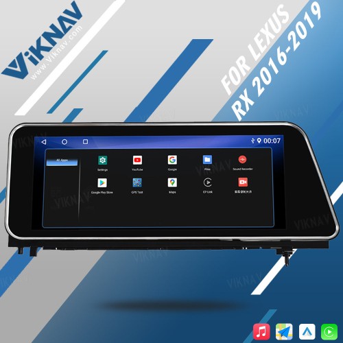 Viknav Android Auto Car Radio For LEXUS RX RX200 RX350 RX450 2016-2019 Vertical Screen Wireless Carplay GPS Navigation Multimedia Player Head Unit(Top Version)