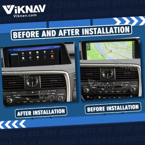 Viknav Android Auto Car Radio For LEXUS RX RX200 RX350 RX450 2016-2019 Vertical Screen Wireless Carplay GPS Navigation Multimedia Player Head Unit(Top Version)