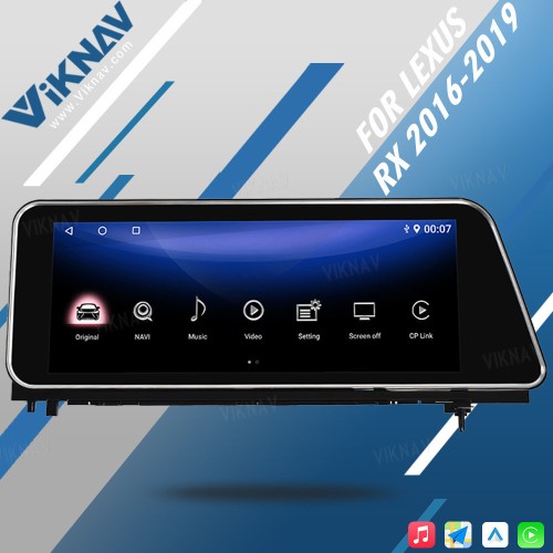 Viknav Android Auto Car Radio For LEXUS RX RX200 RX350 RX450 2016-2019 Vertical Screen Wireless Carplay GPS Navigation Multimedia Player Head Unit(High Version)