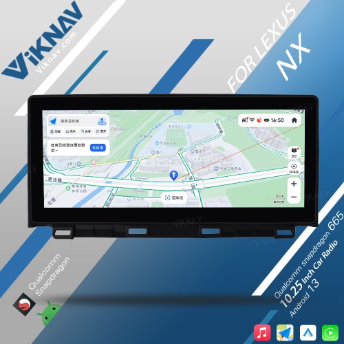 Viknav wireless Carplay Car GPS Navigation For LEXUS NX 2018-2020 Touch Screen Car Radio LCD Display Screen Multimedia player Head Unit(128GB)