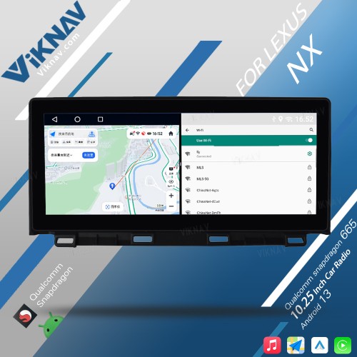Viknav wireless Carplay Car GPS Navigation For LEXUS NX 2018-2020 Touch Screen Car Radio LCD Display Screen Multimedia player Head Unit(128GB)