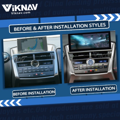 Viknav Android Auto Car Radio For LEXUS NX NX200 NX200T 2015-2016 Touch Screen Carplay Car GPS Navigation Multimedia Video Player (top version)
