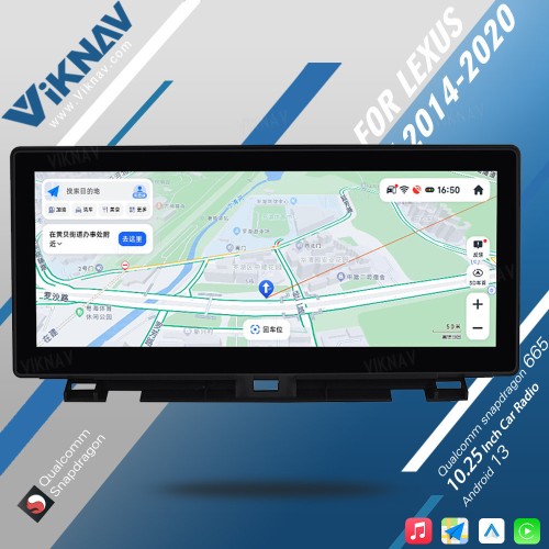 Viknav 10.25 Inch Android Car Radio GPS Navigation Player For Lexus CT CT200 2014-2020 DVD Multimedia Headunit Auto Car Stereo Carplay(High Version)