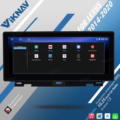 Viknav 10.25 Inch Android Car Radio GPS Navigation Player For Lexus CT CT200 2014-2020 DVD Multimedia Headunit Auto Car Stereo Carplay(High Version)