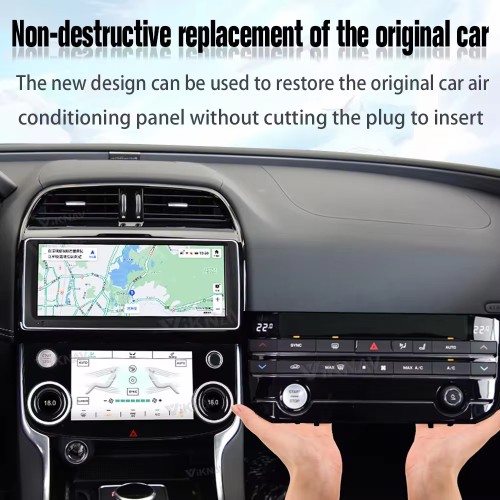 Viknav 10 inch AC Panel For Jaguar XE XF XEL F-Pace 2015 - 2020 Climate Board LCD Touch Screen Car Air Condition Control