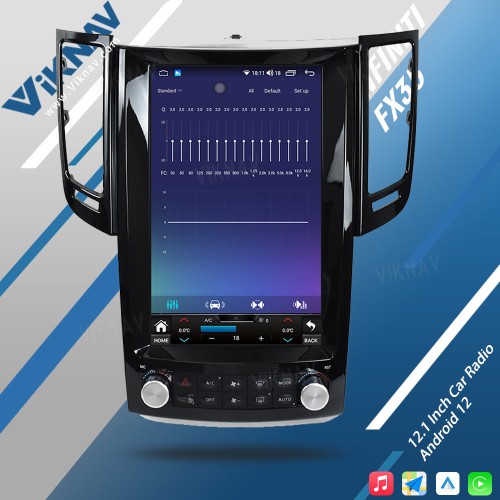 Viknav 12.1 Inch For Infiniti FX35 QX70 2012-2019 Car Radio Car Audio Car Multimedia Player GPS Navigation Android Auto Radio(128GB)